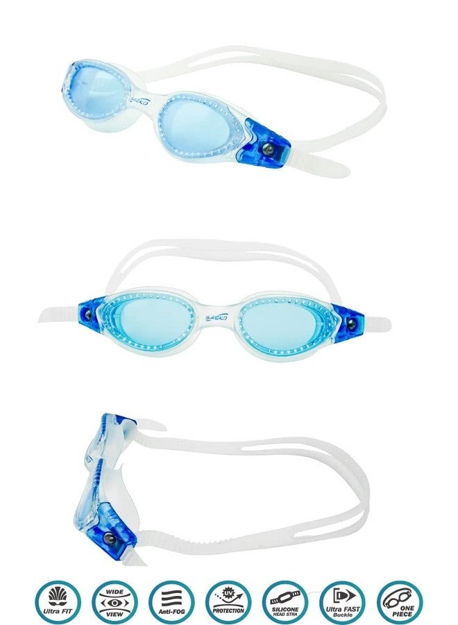 Saeko Pacific (S50) Swimming Goggle With Ultra Anti Fog, UV Protection, 100% Phthalates free For Adult's (Blue) - Image 5