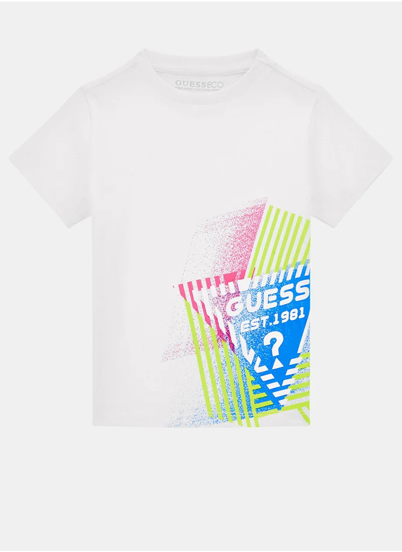 جس Kids Graphic  Crew Neck T-Shirt