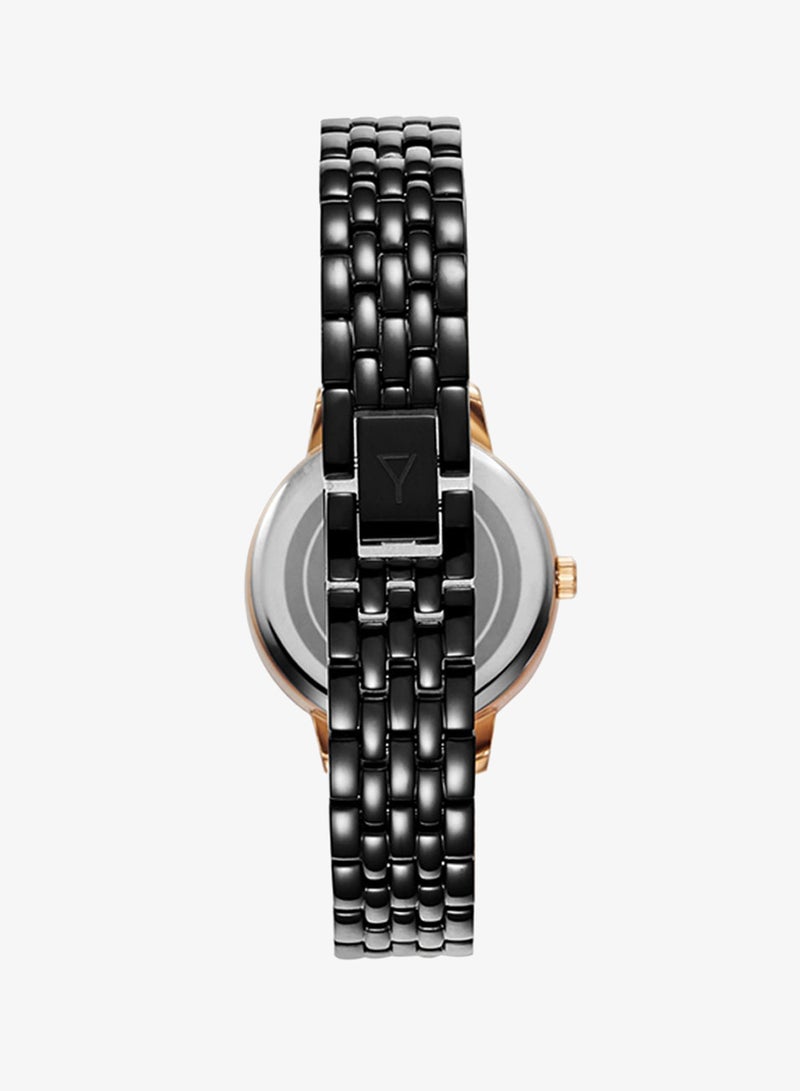 ECSTACY Women's Analog Round Shape Stainless Steel Wrist Watch E23505-KBBB - 31 Mm - Image 3