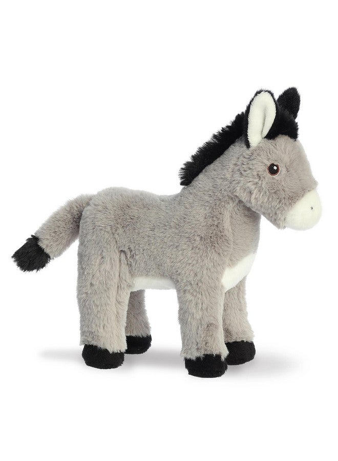Aurora® Responsibly Made Eco Nation™ Donkey Stuffed Animal - Ideal for Playtime Adventures - Perfect for Birthdays or Just Because - Gray 11 Inches - Image 3