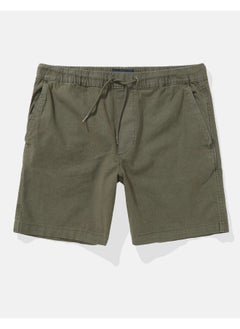 American Eagle AE Flex 8" Lived-In Linen-Blend Trekker Short  - Image 1