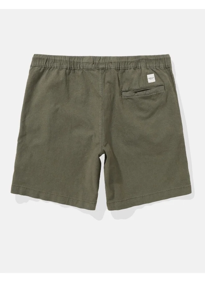 امريكان ايجل AE Flex 8" Lived-In Linen-Blend Trekker Short