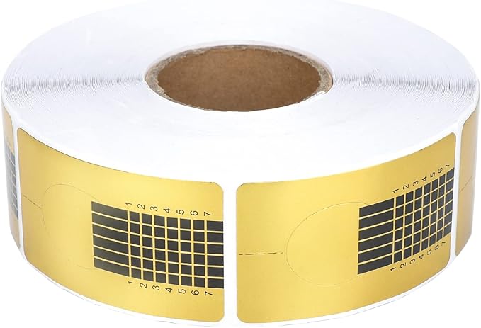 G2PLUS Nail Forms for Gel Builder 500PCS Paper Nail Forms for Gel Nails Gold Nail Extension Sticker Forms Selfadhesive Nails Paper Forms for Nail Extension - Image 3