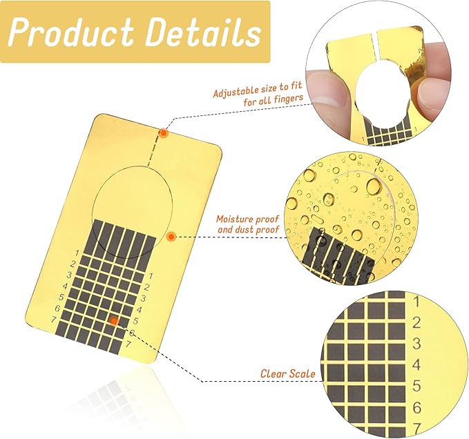 G2PLUS Nail Forms for Gel Builder 500PCS Paper Nail Forms for Gel Nails Gold Nail Extension Sticker Forms Selfadhesive Nails Paper Forms for Nail Extension - Image 4