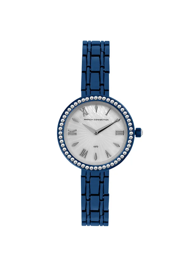 فرنش كونكشن 32mm Women's Quartz Watch with Silver Dial