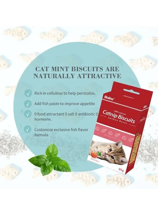Bioline Catnip Biscuits 80g cod flavor - Image 3