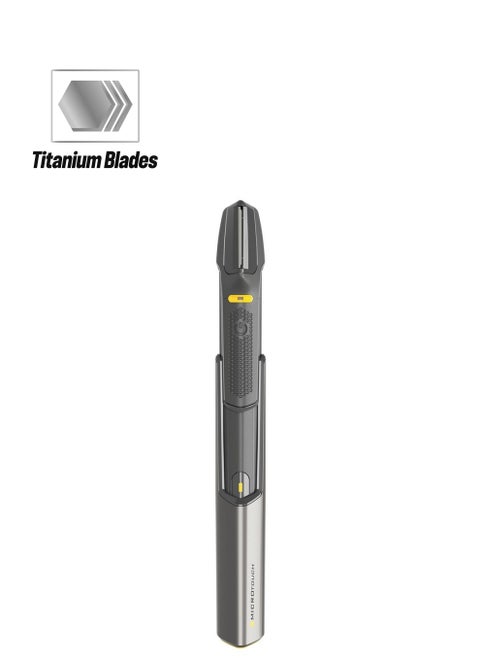 Titanium Trim Pro Rechargeable Lighted Hair Cutting Tool And Body Groomer Black