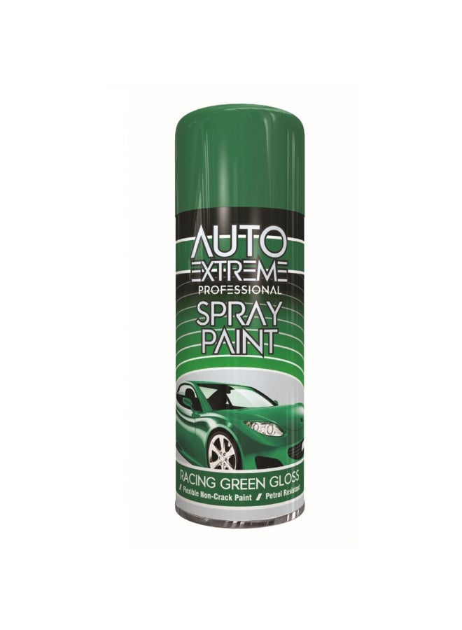 Auto Extreme Professional Racing Green Gloss Spray Paint 400ml - Specially Formulated To Provide A Smooth, High-Gloss Finish With Professional-Quality Results.