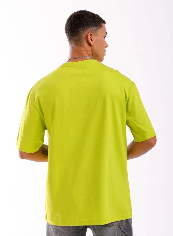 ذا انديان كراج كو Men Boxy Oversized Placement Print Round Neck Tshirt