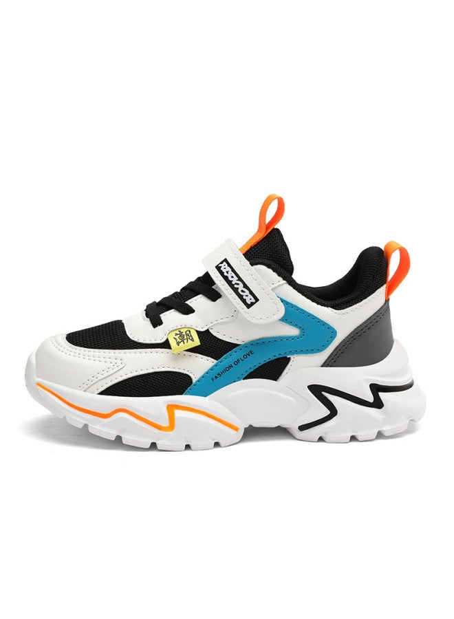 Boys' Shoes Spring New Shoes Breathable Double Mesh Girls' Sports Shoes Medium And Large Little Boy Running Shoes Children