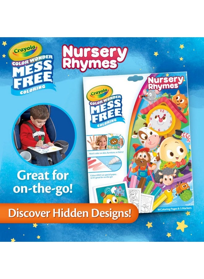 Crayola Color Wonder Nursery Rhymes, Mess Free Coloring Pages & Markers, Gift for Kids, Age 3, 4, 5, 6 - Image 5