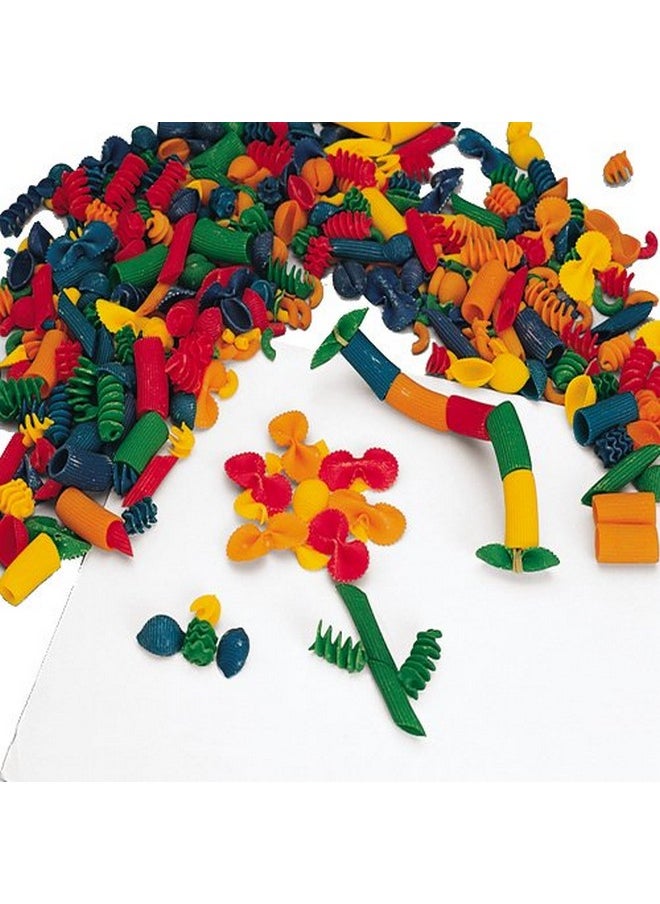 Constructive Playthings Multi-Colored Macaroni Shapes With Design Sheets And Idea Card, Collage Kit In Non-Toxic Colors, Art Supplies For Classroom, Kindergarten - Grade 3, Ages 4 Years & Older  - Image 1