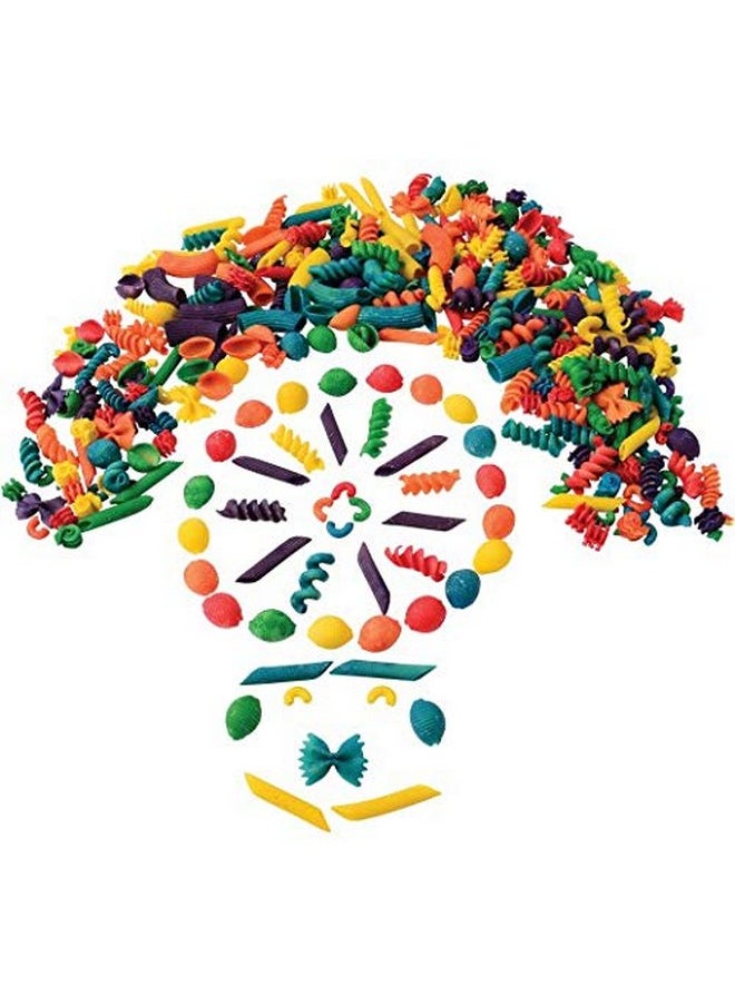 Constructive Playthings Multi-Colored Macaroni Shapes With Design Sheets And Idea Card, Collage Kit In Non-Toxic Colors, Art Supplies For Classroom, Kindergarten - Grade 3, Ages 4 Years & Older  - Image 2