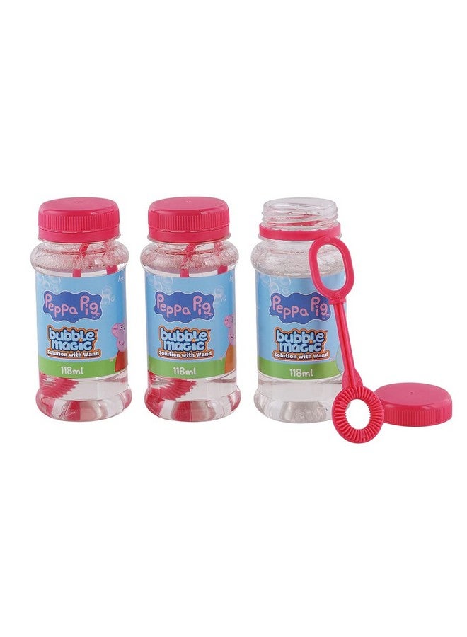 Bubble Magic Bubble Magic Peppa Pig Solution Bottle with Wand - Pack of 3 118 ML Each, with Specially Designed Grooves to Hold More Solution, Age 3 Years and Above, Multicolor, (BM50018) - Image 4