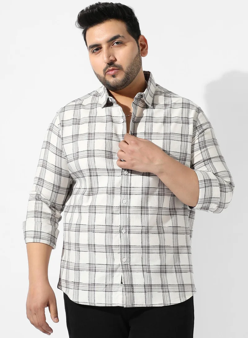 Instafab Plus Tartan Plaid Shirt