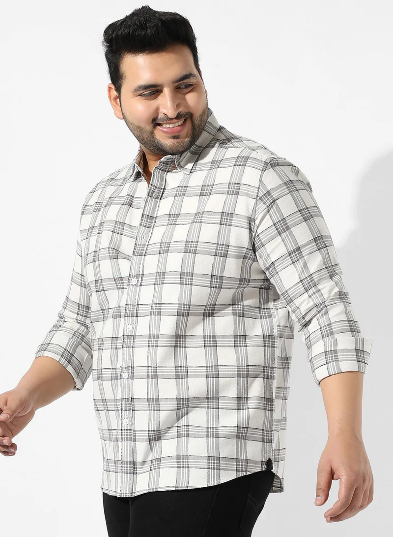 Instafab Plus  Tartan Plaid Shirt for Men | Best Price UAE