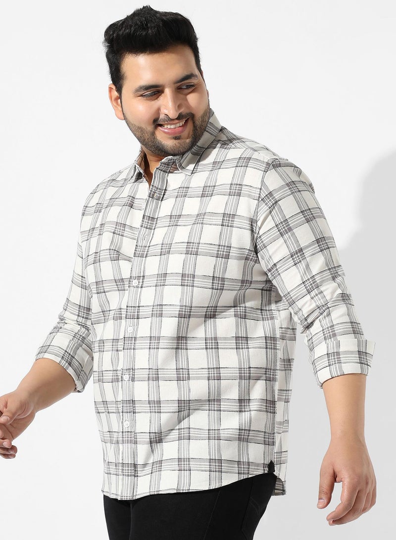 Instafab Plus Tartan Plaid Shirt - Image 3