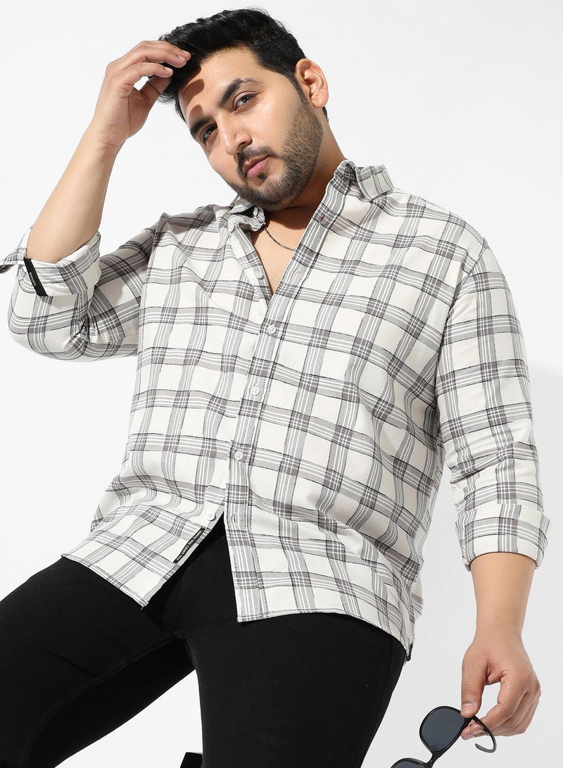 Instafab Plus Tartan Plaid Shirt - Image 2