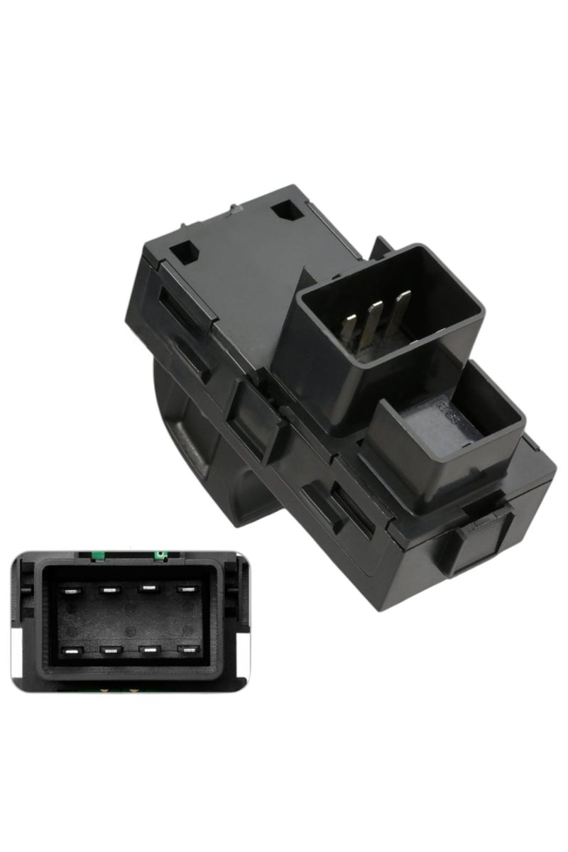 Generic Window switch button, up/down, for opening the right front passenger door or the left or right rear passenger doors. Compatible with a range of Chevrolet and GMC Yukon, Tahoe, Suburban, Sierra, Silverado, and Traverse vehicles from 2007 to 2014. Part number: 22895545  - Image 4