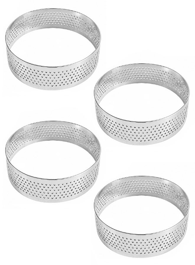 Morlife 4 Pieces Round Tart Ring 8cm - Image 1