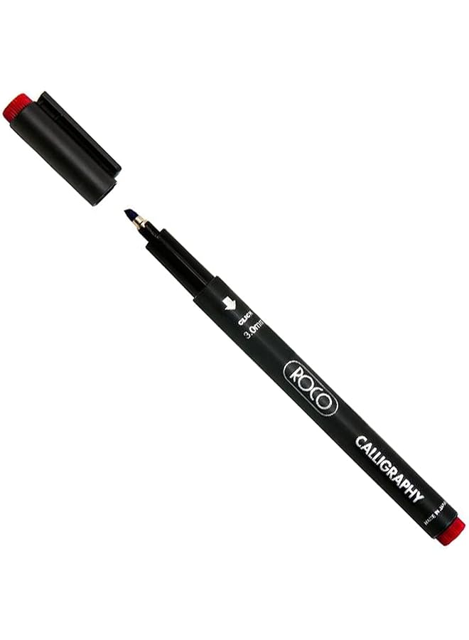 قلم خط عربي 3 ملم علبة 12 قلم أزرق