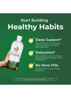 MaryRuth Organics Liquid Sleep Multimineral W/Magnesium & Calcium Citrate By Maryruth'S Pineapple Vegan Vitamins, Antioxidants, Minerals, Msm Natural Calm & Stress Aid No Melatonin Non-Gmo Sugar Free 32Oz  - Image 2