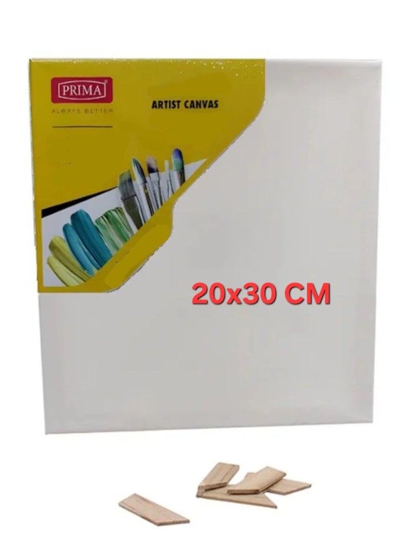 PRIMA Cotton Artist Canvas Board White 20x30 CM