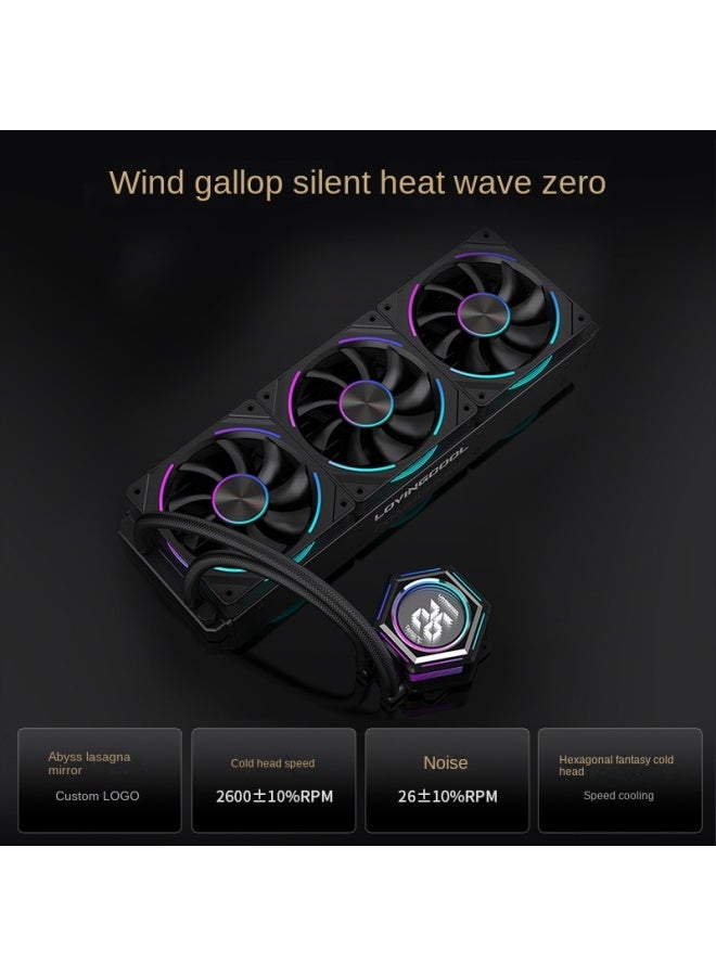 LOVINGCOOL Temperature Display 360 Water Cooler 240 Argb Temperature Control Amd Aura Sync 2011 All-in-one Inter - Image 2