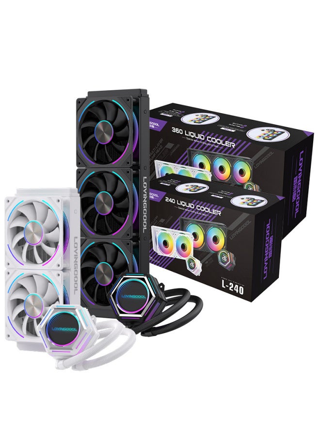 LOVINGCOOL Temperature Display 360 Water Cooler 240 Argb Temperature Control Amd Aura Sync 2011 All-in-one Inter - Image 5