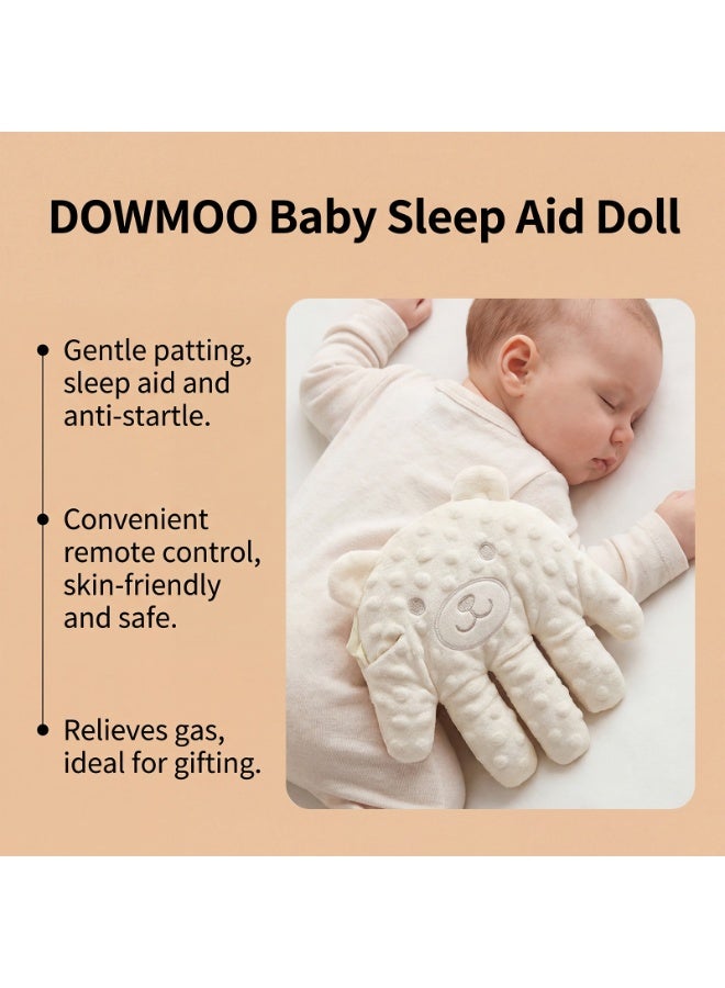 Baby Electric Patting Soothing Palm, Remote Control Automatic Sleep Aid Doll with Red Bean Inner Core, Simulates Mother's Hand Patting, Anti-Startle & Colic Relief Soother for Newborns Infants - Image 3