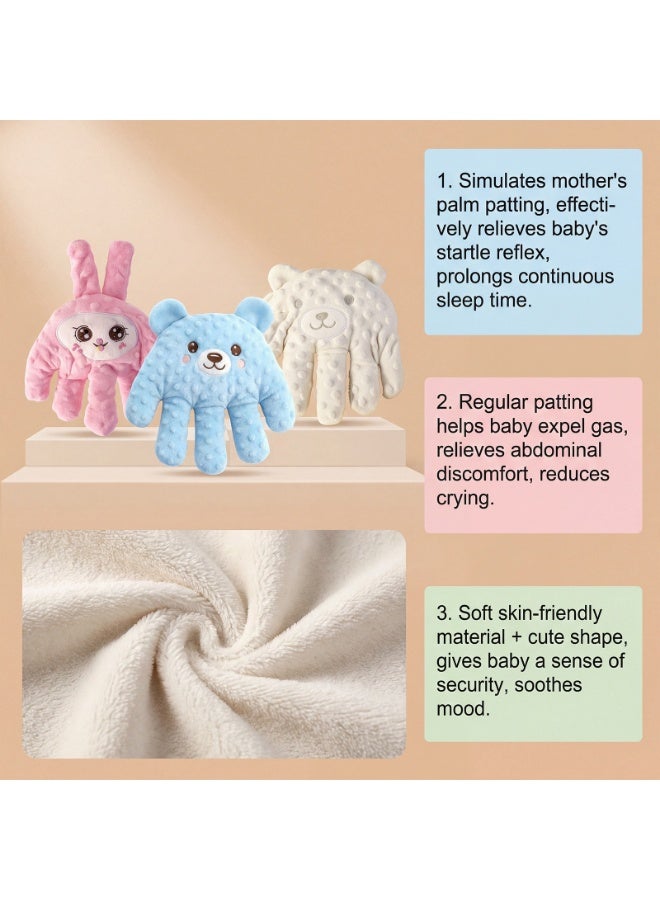 Baby Electric Patting Soothing Palm, Remote Control Automatic Sleep Aid Doll with Red Bean Inner Core, Simulates Mother's Hand Patting, Anti-Startle & Colic Relief Soother for Newborns Infants - Image 4