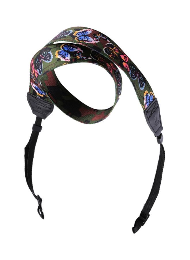 NIBEMINENT Retro Designed Camera Shoulder Strap Belt Green/Blue/Yellow  - Image 1