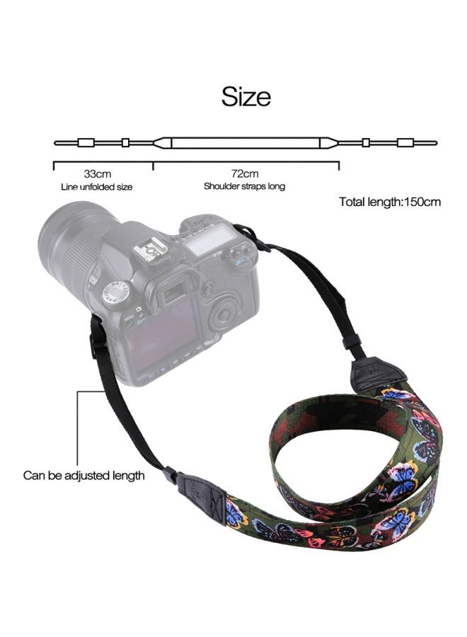 NIBEMINENT Retro Designed Camera Shoulder Strap Belt Green/Blue/Yellow  - Image 5