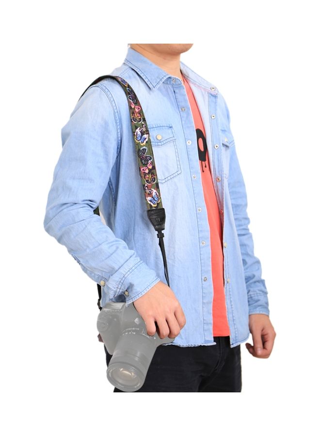 NIBEMINENT Retro Designed Camera Shoulder Strap Belt Green/Blue/Yellow  - Image 4