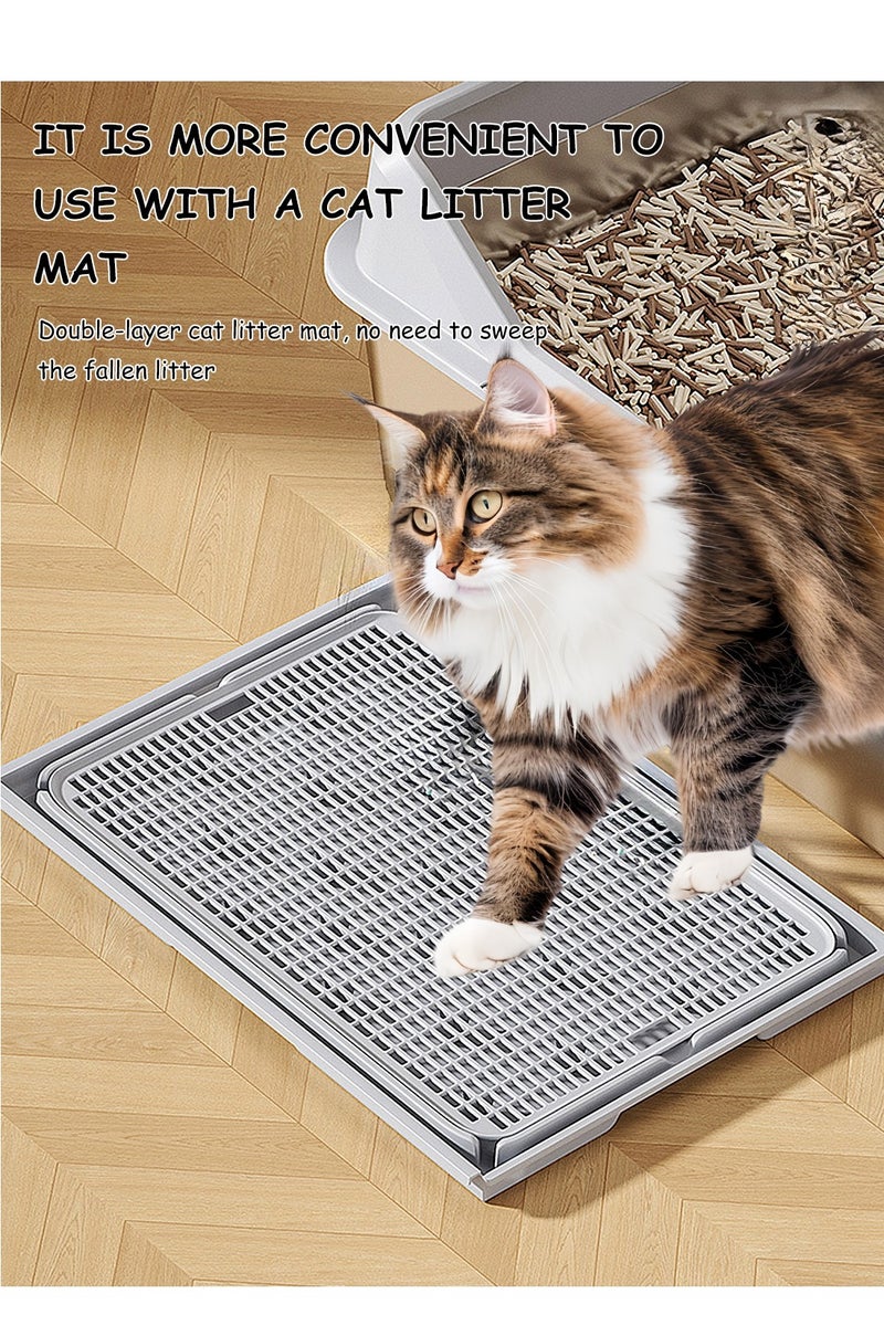 Kidle Stainless Steel Cat Litter Box Metal Cat Litter Box Extra Large Metal Litter Pan with Smooth Corners for Cat - Image 2