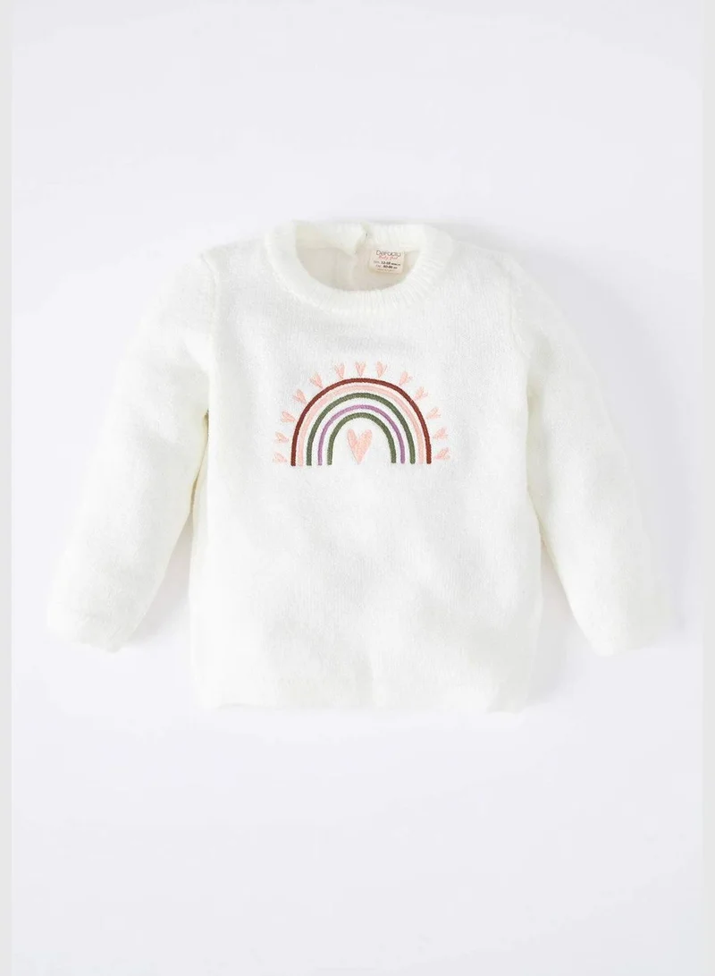 DeFacto BabyGirl Bike Neck Long Sleeve Tricot Pullover