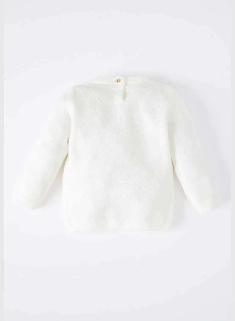 DeFacto BabyGirl Bike Neck Long Sleeve Tricot Pullover
