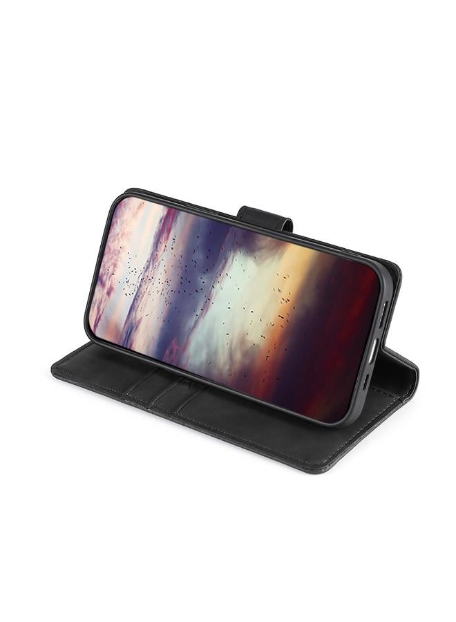 S-TOP Case For OPPO Reno9 Pro+ 5G Skin Feel Crocodile Magnetic Clasp Leather Phone Case - Image 4