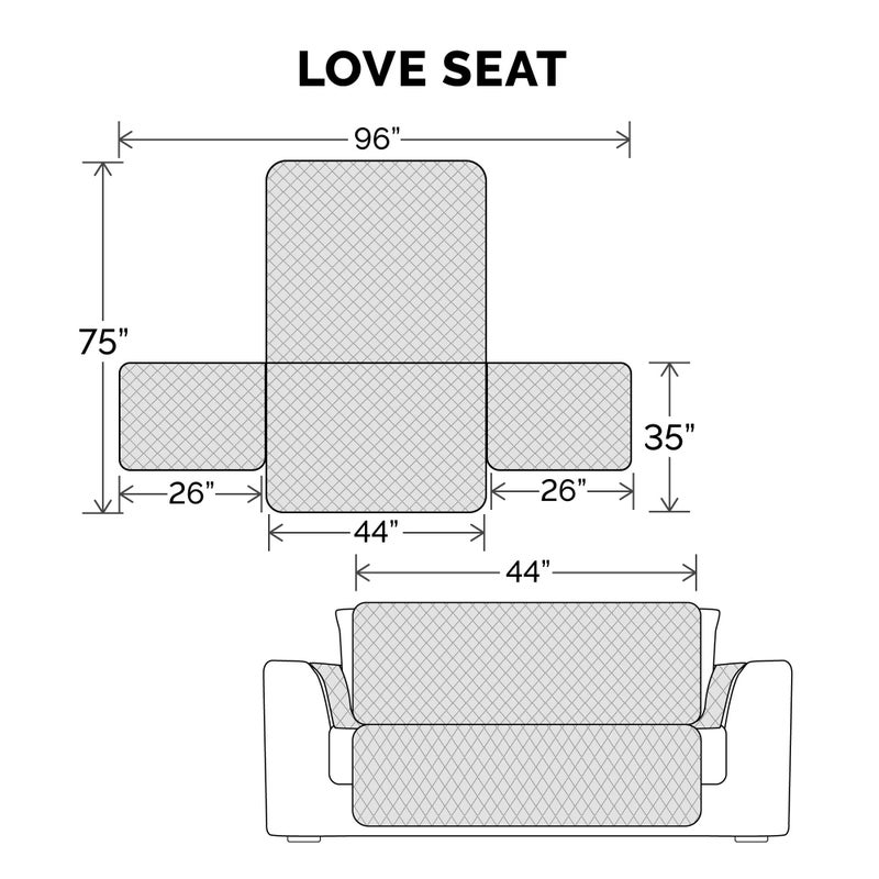 Furhaven Water-Resistant & Reversible Loveseat Cover Protector for Dogs, Cats, & Children - Two-Tone Pinsonic Quilted Living Room Furniture Cover - Espresso/Clay, Loveseat - Image 3