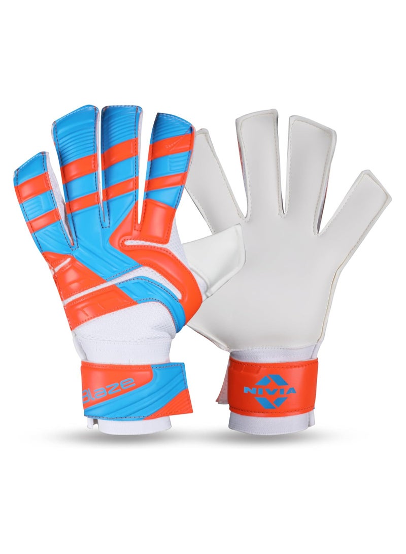 Nivia Goalkeeper Goalkeeping Gloves (S) | Premium Grip | Comfortable Fit | Ideal for Young Goalkeepers | Durable and Reliable Protection  - Image 1
