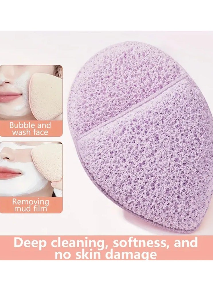 جلوسكي غسل الوجه نفخة القفازات دبوس الشعر كونجاك نفخة غسل الوجه القطع الأثرية غسل الوجه مسح الوجه الإسفنج مزيل المكياج تنظيف نفخة - Image 5