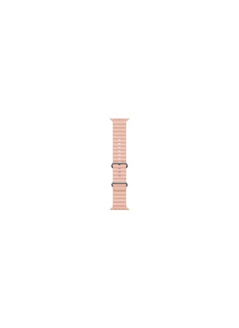 Apple Watch Ocean Band 41mm 40mm 38mm Soft Silicone Loop Strap for iWatch Series 8/7/SE/6/5/4/3/2/1 Pink