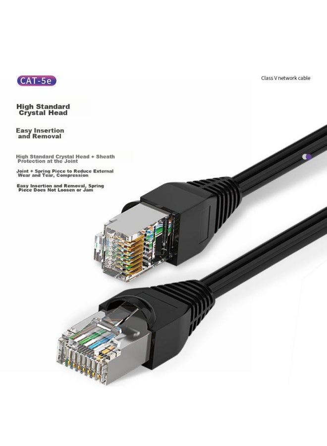 Shochan Shouqian Super Category Network Cable, Outdoor Waterproof, Sun-proof, Frost-proof, With Rj45 Connector, 10 Meters, Outdoor Surveillance, Broadband, Computer, High-speed Network Cable, Patch Cord, Pre-made Cable, Sq-ws41x - Image 2
