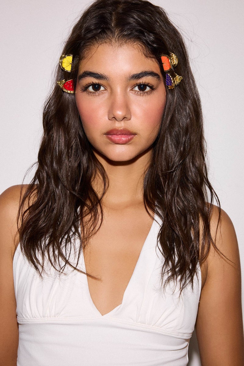 DeFacto Multicolour Woman Woman Fruit Themed 4 Hair Clips Casual - Image 1