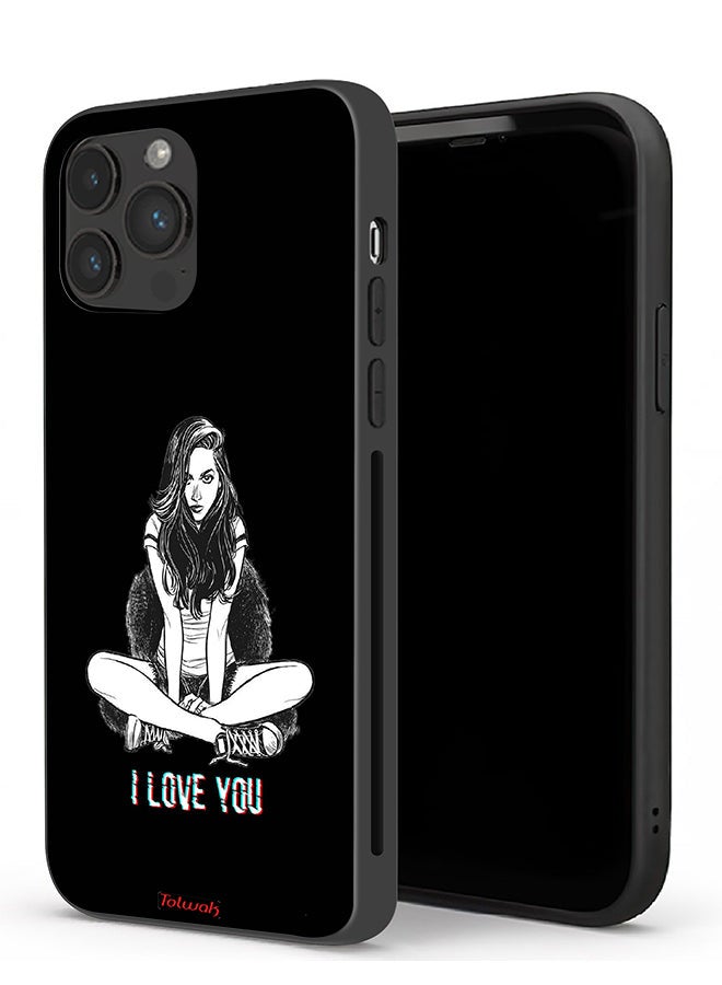 Tolwak Apple iPhone 13 Pro Max Protective Case I Love You Art - Image 1