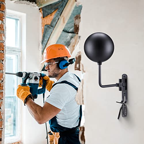 Shimeyao 3 Pack Motorcycle Helmet Racks Wall Mount Bike Helmet Holder Stand 180 Degree Rotation Hanger with 2 Metal Hooks for Motorcycle Accessories, Bike Coat Jacket Cap Wig Key - Image 5