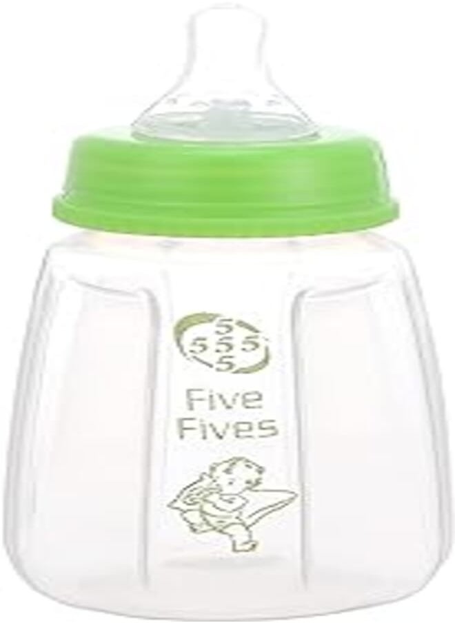 Five Fives Five Fives Baby Feeding Bottle, 150 ml - Green 