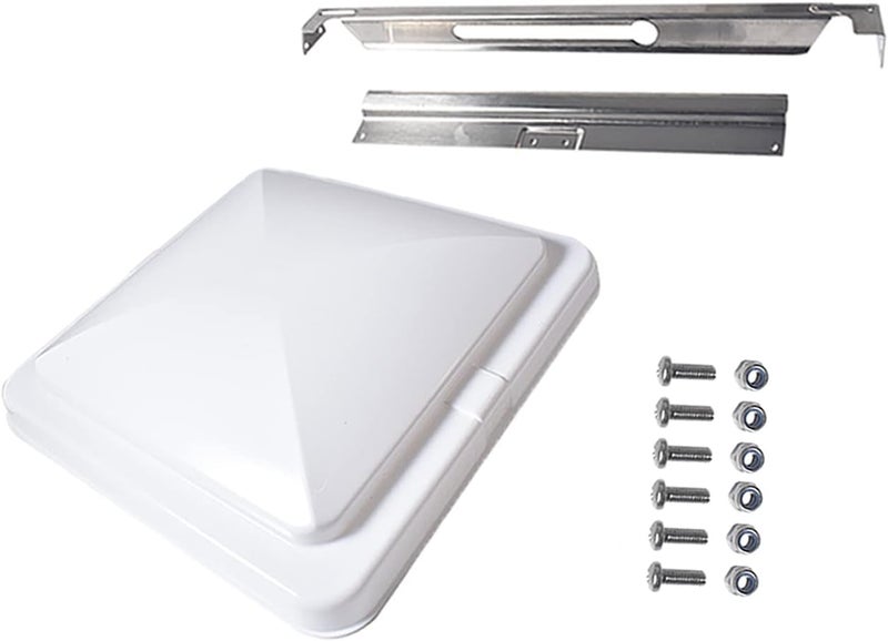 COEFEPIY 3 pcs 14" x 14" Universal RV, Trailer, Camper Roof Vent Cover Lid Replacement - White - Image 4