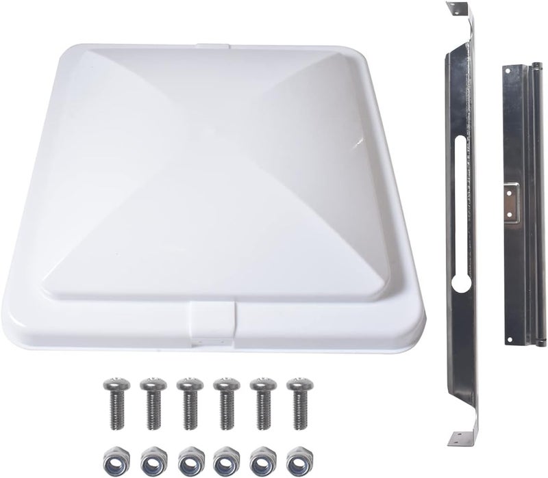 COEFEPIY 3 pcs 14" x 14" Universal RV, Trailer, Camper Roof Vent Cover Lid Replacement - White - Image 3