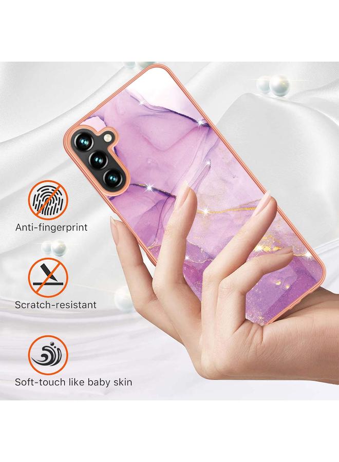 اس-توب جراب لهاتف Samsung Galaxy A54 5G مصنوع من مادة TPU IMD مطلية بالرخام الكهربائي - Image 2